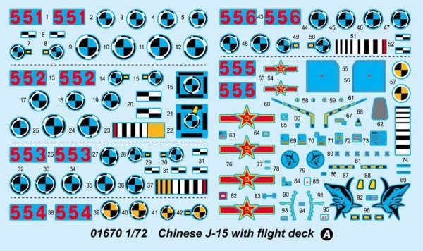 Trumpeter 01670 Chinese J-15 with flight deck (1:72)