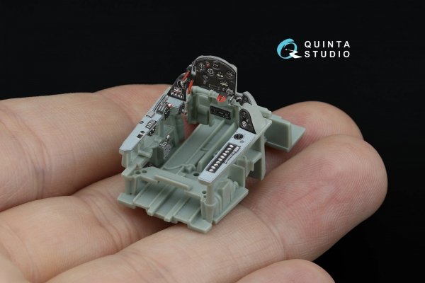 Quinta Studio QD48540 F3F-2 3D-Printed &amp; coloured Interior on decal paper (Academy/Accurate Miniatures) 1/48