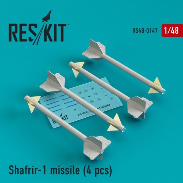 RESKIT RS48-0147 Shafrir-1 missile (4 pcs) 1/48