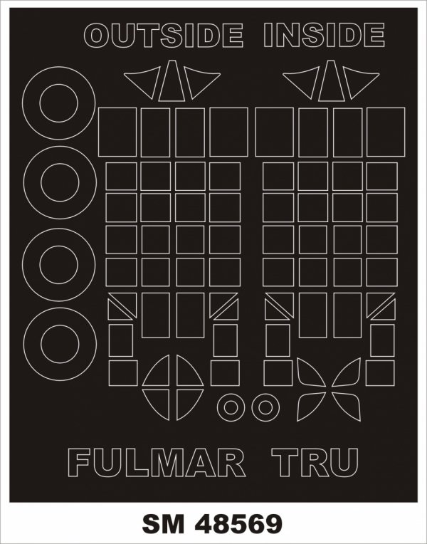 Montex SM48569 FAIREY FULMAR for TRUMETER 1/48