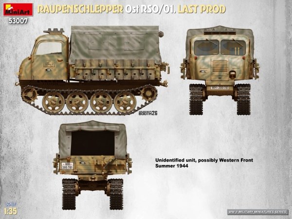 MiniArt 53007 RAUPENSCHLEPPER Ost RSO/01. LAST PROD 1/35