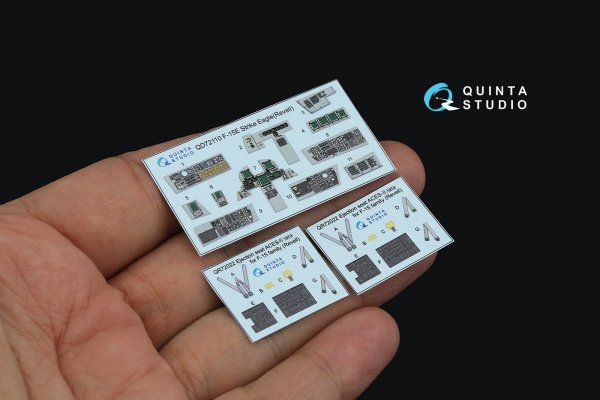 Quinta Studio QD72110 F-15E 3D-Printed &amp; coloured Interior on decal paper (Revell) 1/72