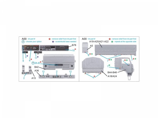 Quinta Studio QD72145 KAMAZ-5350 3D-Printed coloured Interior on decal paper (Zvezda) 1/72