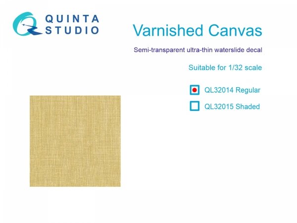 Quinta Studio QL32014 Varnished Canvas, regular 1/32