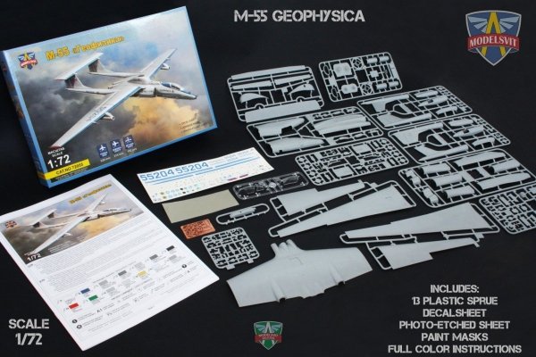 Modelsvit 72055 M-55 &quot;Geophysica&quot; research aircraft 1/72