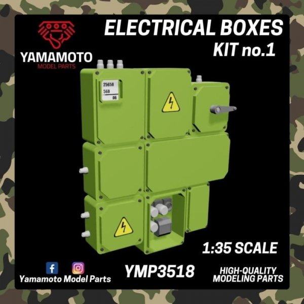 Yamamoto YMP3518 Electrical Boxes Kit No.1 1/35