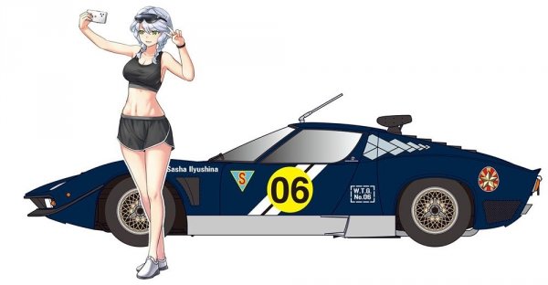 Hasegawa SP556 Wild Egg Girls Lamborghini Jota SVR &quot;Sasha Ilyushina&quot; w/Figure 1/24