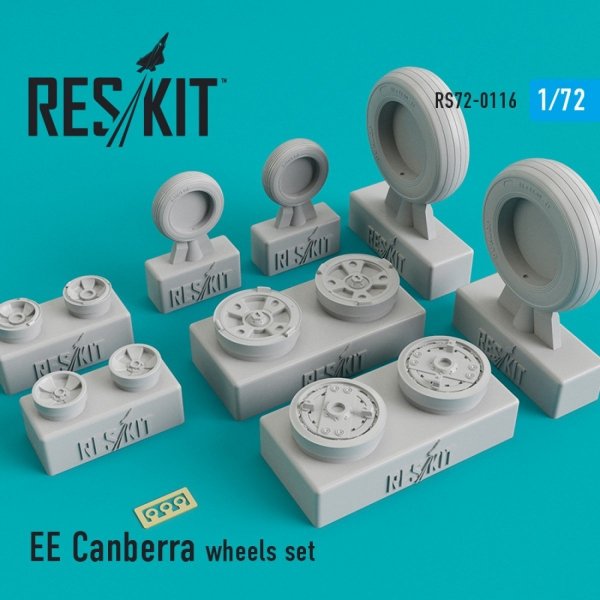 RESKIT RS72-0116 EE CANBERRA WHEELS SET (WEIGHTED) 1/72