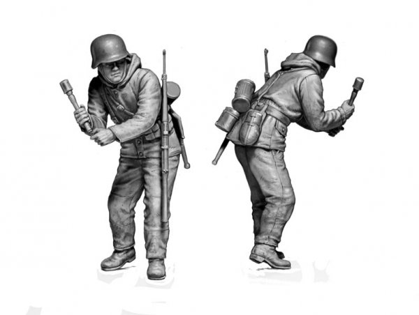 Master Box 35254 German Infantry. Bastogne, 1944, WWII era 1/35