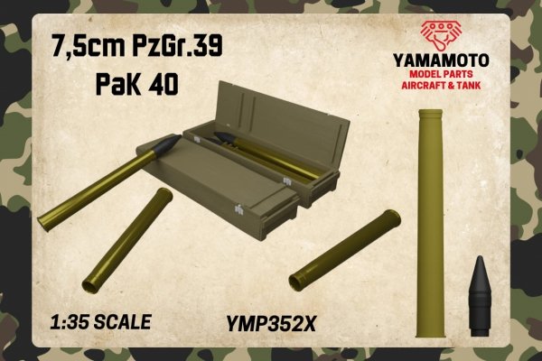 Yamamoto Model Parts YMP3522 7,5 cm PzGr.39 PaK 40 1/35