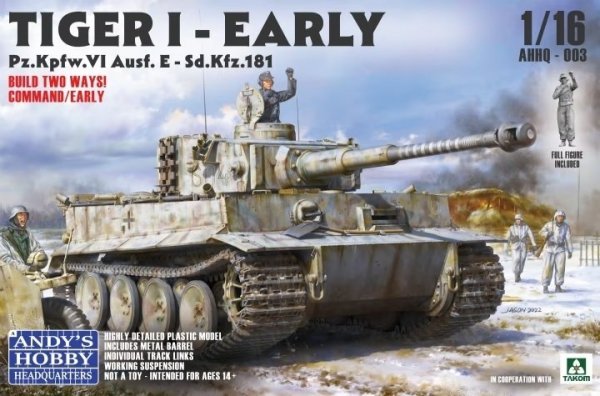 Andy's Hobby Headquarters AHHQ-003 Tiger I - Early Command or Early 1/16
