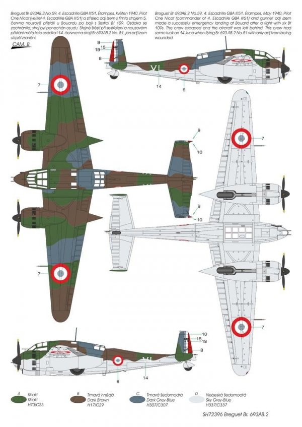 Special Hobby 72396 Breguet Br.693AB.2 'French Attack-Bomber' 1/72