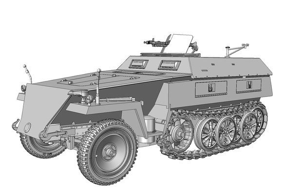 Das Werk DW35029 le.SPW Sd.Kfz.250/1 Ausf.B (neu) 1/35