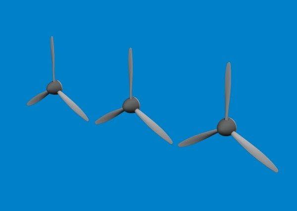 Eduard 6481043 SM.79 propellers FLASHBACK 1/48