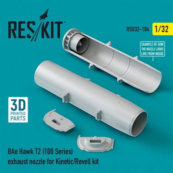 RESKIT RSU32-0104 BAE HAWK T2 (100 SERIES) EXHAUST NOZZLE FOR KINETIC/REVELL KIT 1/32