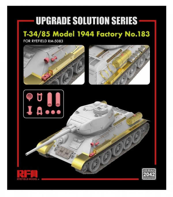 Rye Field Model 2042 Upgrade set for 5083 T-34/85 Model 1944 1/35