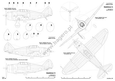 Kagero 7122 Republic P-43 Lancer EN/PL