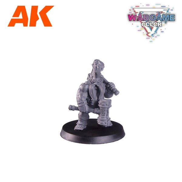 AK Interactive AK11769 CRUSHER DWARF – WARGAME STARTER SET – 14 COLORS &amp; 1 FIGURE