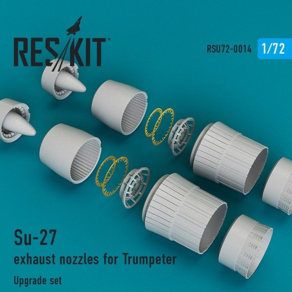 RESKIT RSU72-0014 Su-27 exhaust nozzles for Trumpeter 1/72