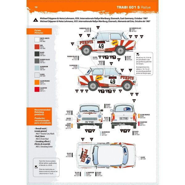 AK Interactive AK35034 Trabi 601 S Rallye 1/35