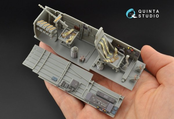 Quinta Studio QD32090 Ju 87B-2/R-2 3D-Printed &amp; coloured Interior on decal paper ( Trumpeter ) 1/32