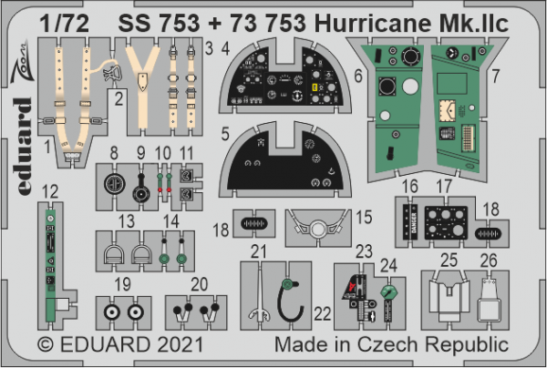 Eduard BIG72166 Hurricane Mk. IIc ZVEZDA 1/72