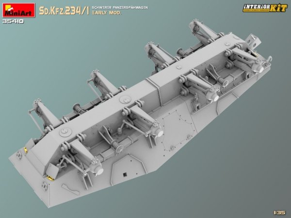 MiniArt 35410 Sd.Kfz.234/1 Schwerer Panzerspahwagen. EARLY MOD. INTERIOR KIT 1/35