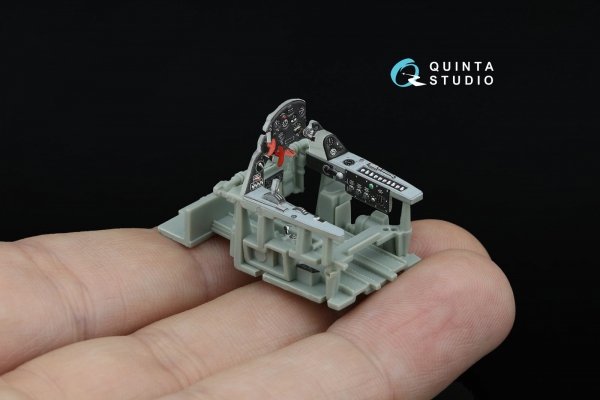 Quinta Studio QD48540 F3F-2 3D-Printed &amp; coloured Interior on decal paper (Academy/Accurate Miniatures) 1/48