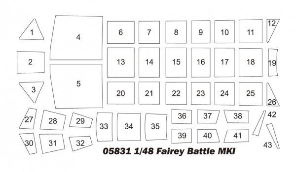 Trumpeter 05831 Fairey Battle Mk.I 1/48