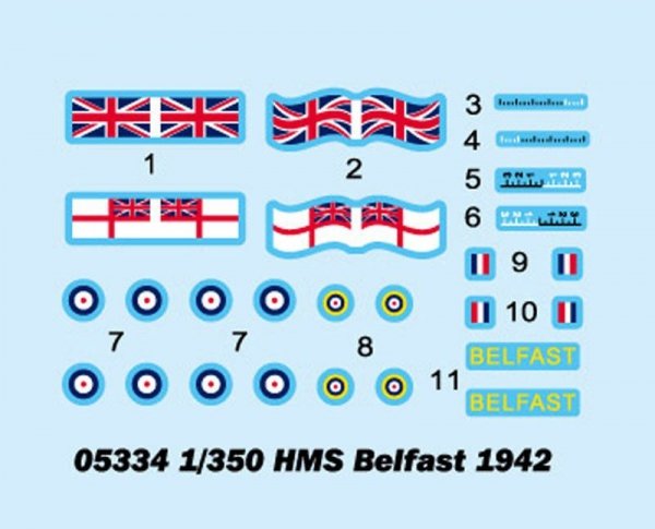 Trumpeter 05334 HMS Belfast 1942 (1:350)