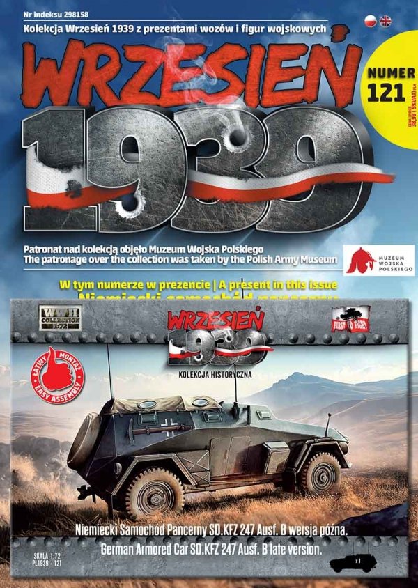 First To Fight PL121 - Niemiecki samochód Pancerny Sd.Kfz 247 Ausf. B późna wersja 1/72