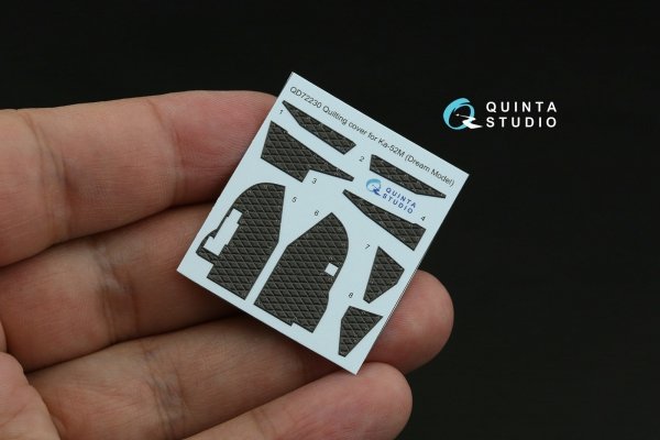 Quinta Studio QD72230 Ка-52/Ka-52М Quilting cover for QD+72229 cockpit set (Dream Model/Quinta) 1/72