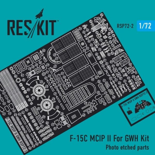 RESKIT RSP72-0002 F-15C MCIP ll For GWH Kit (Photo etched parts) 1/72