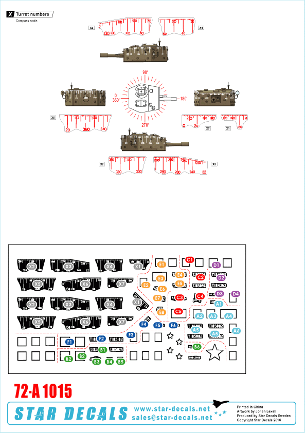 Star Decals 72-A1015 RMASG Centaurs in Normandy 1/72