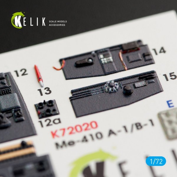 Kelik K72020 Me-410 A-1/B-1 interior 3D decals for Fine Molds kit (1/72)