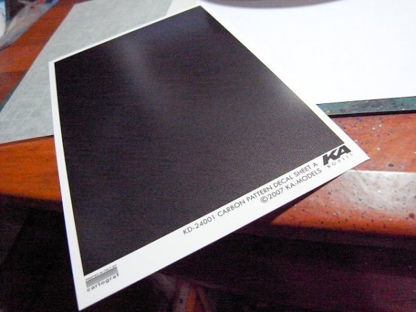KA Models KD-24001 Carbon Decal Sheet A