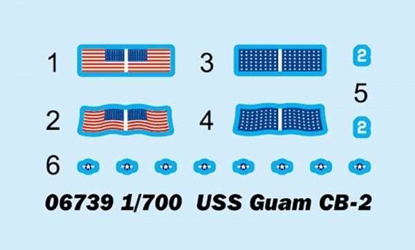 Trumpeter 06739 USS Guam CB-2 1/700