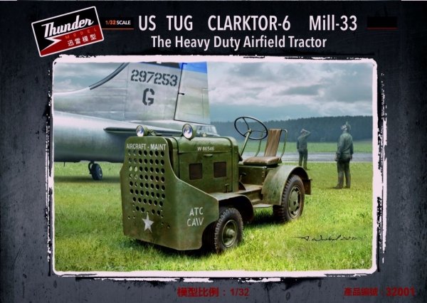 Thunder Model 32001 US Tug Clarktor-6 Mill-33 The heavy duty airfield tractor 1/32