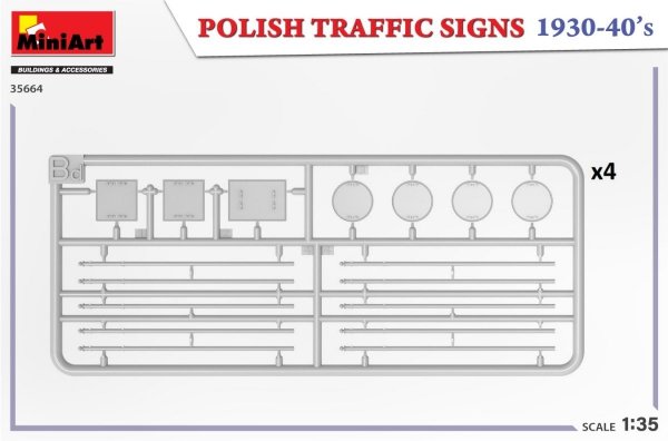 MiniArt 35664 POLISH TRAFFIC SIGNS 1930-40’s 1/35