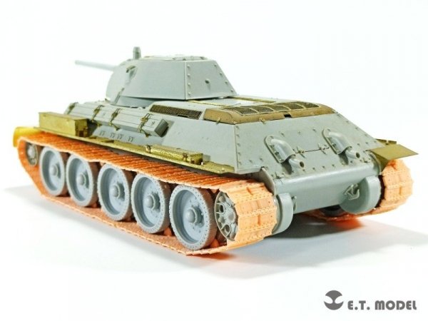 E.T. Model P35-018 Soviet T-34 550mm Stamped Links（Type 1940）Workable Track ( 3D Printed ) 1/35