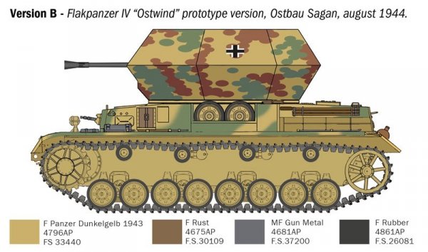 Italeri 6594 Flakpanzer IV Ostwind 1/35