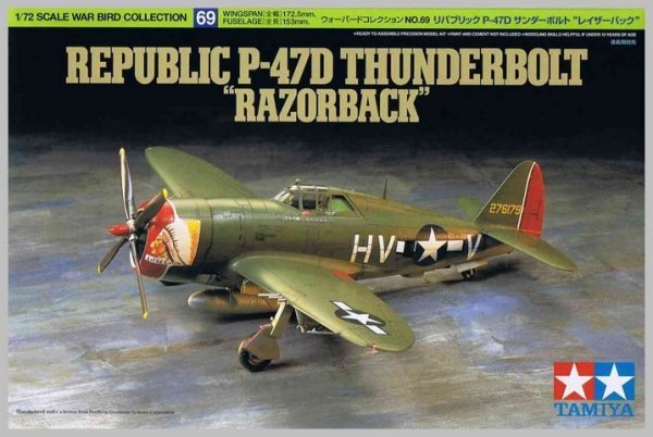 Tamiya 60769 Republic P-47D Thunderbolt &quot;Razorback&quot; 1/72