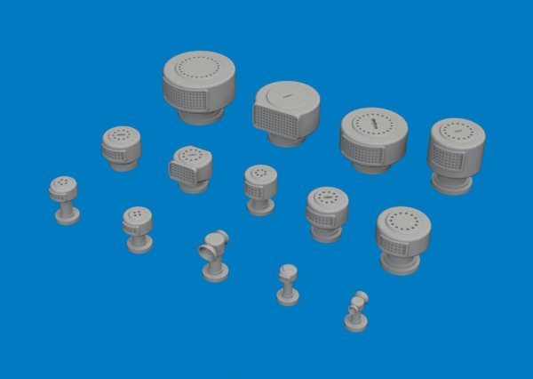 Eduard 653018 IJN Ventilators PRINT 1/350