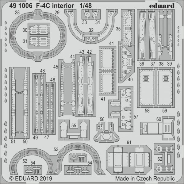 Eduard 491006 F-4C interior ACADEMY 1/48 