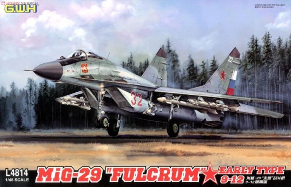 Great Wall Hobby L4814 MiG-29 FULCRUM EARLY TYPE 9-12 1/48
