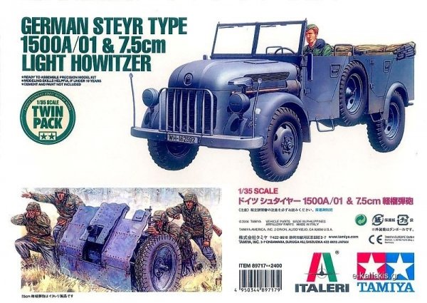 Tamiya 89717 Steyr 1500A / 7.5cm Howitzer (1:35)