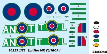 Hobby Boss 80213 Spitfire MK.Vb TROP (1:72)