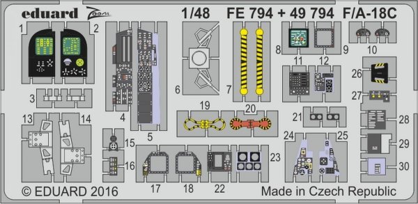 Eduard FE794 F/ A-18C KINETIC MODEL 1/48 