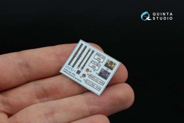 Quinta Studio QD+35146 Schwimmwagen Type 166 3D-Printed &amp; coloured Interior on decal paper (Hero) (with 3D-printed resin parts) 1/35