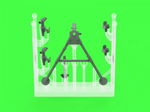 Master GM-35-088 Browning M1919 A4 .30 cal (7,62mm) - karabin maszynowy na trójnogu M2 (ze skrzynką amunicyjną M1) 1/35